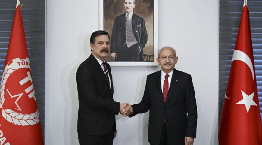 KILIÇDAROĞLU, TİP GENEL BAŞKANI ERKAN BAŞ İLE GÖRÜŞTÜ