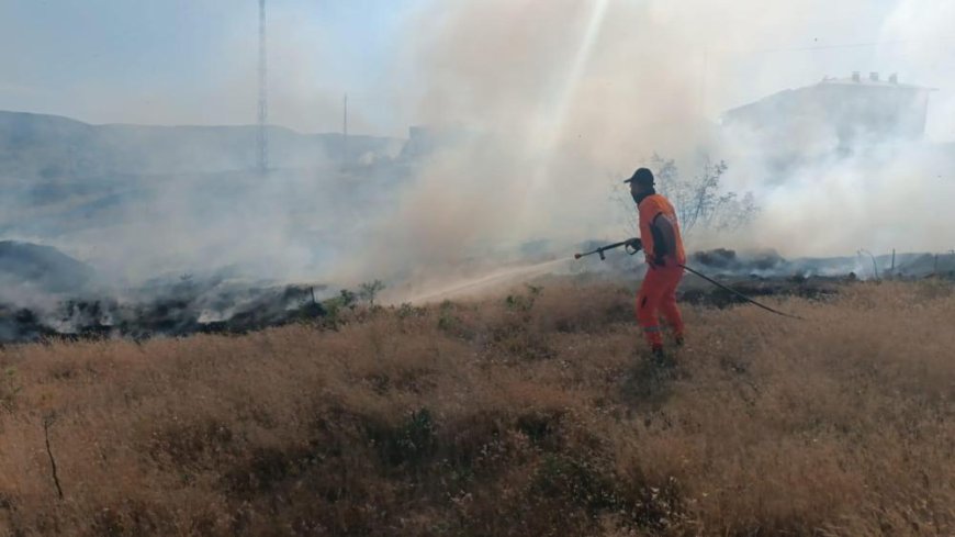 Bingöl'de Çıkan Yangın Kontrol Altına Alındı