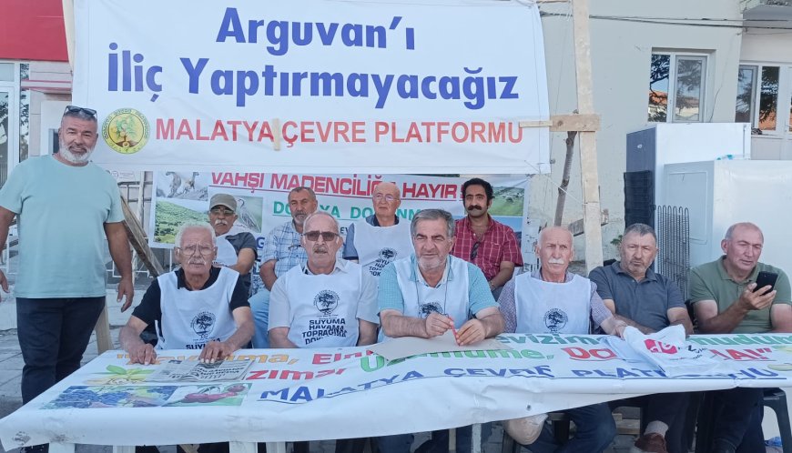 ARGUVANI İLİÇ YAPTIRMAYACAĞIZ